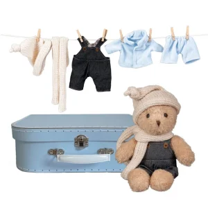 Ursinho Morris, com Set de Roupa em Mala