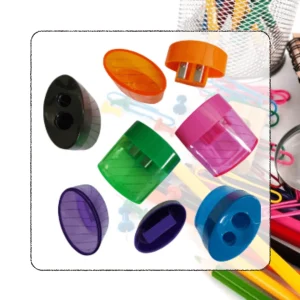 Apontador Oval Duplo Com Deposito Leo&Leo Cores Sortidas