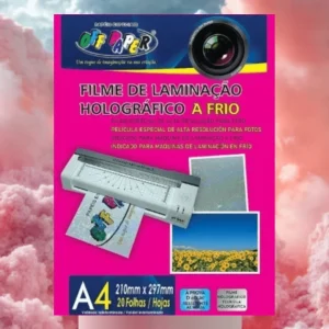 Filme para Laminação Holográfico a Frio  A4 OffPaper