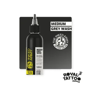 THE INKED ARMY – Tattoo Color – Medium Grey Wash 120ml