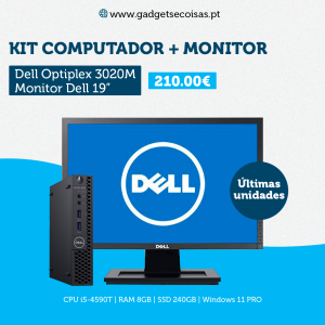 Kit Dell OptiPlex 3020 mini + Monitor