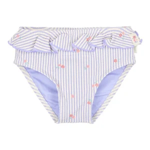 Cuecas de banho com folhos Dreamy Stripes
